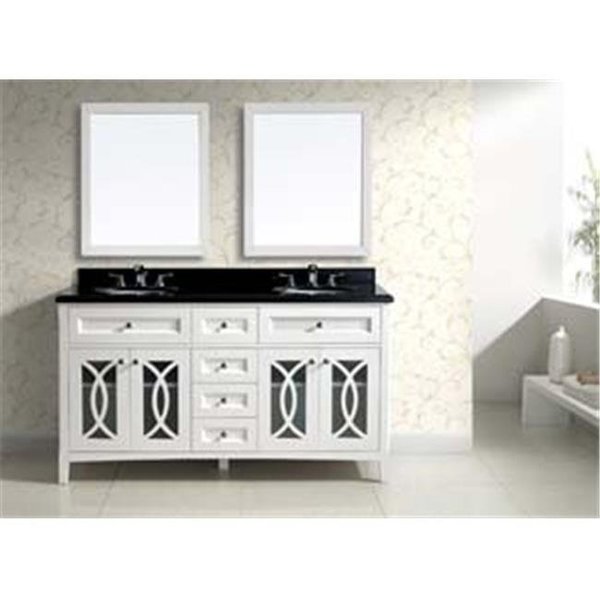 Dawn Kitchen & Bath Products Inc Dawn Kitchen AAM2230-011 Solid Wood Frame Mirror; Beige White AAM2230-01